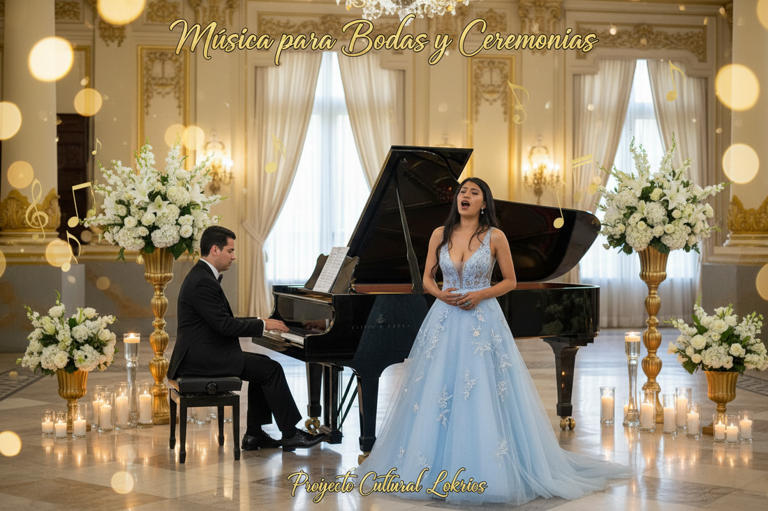 Música en vivo para bodas - Dúo soprano y piano - Proyecto Cultural Lokrios