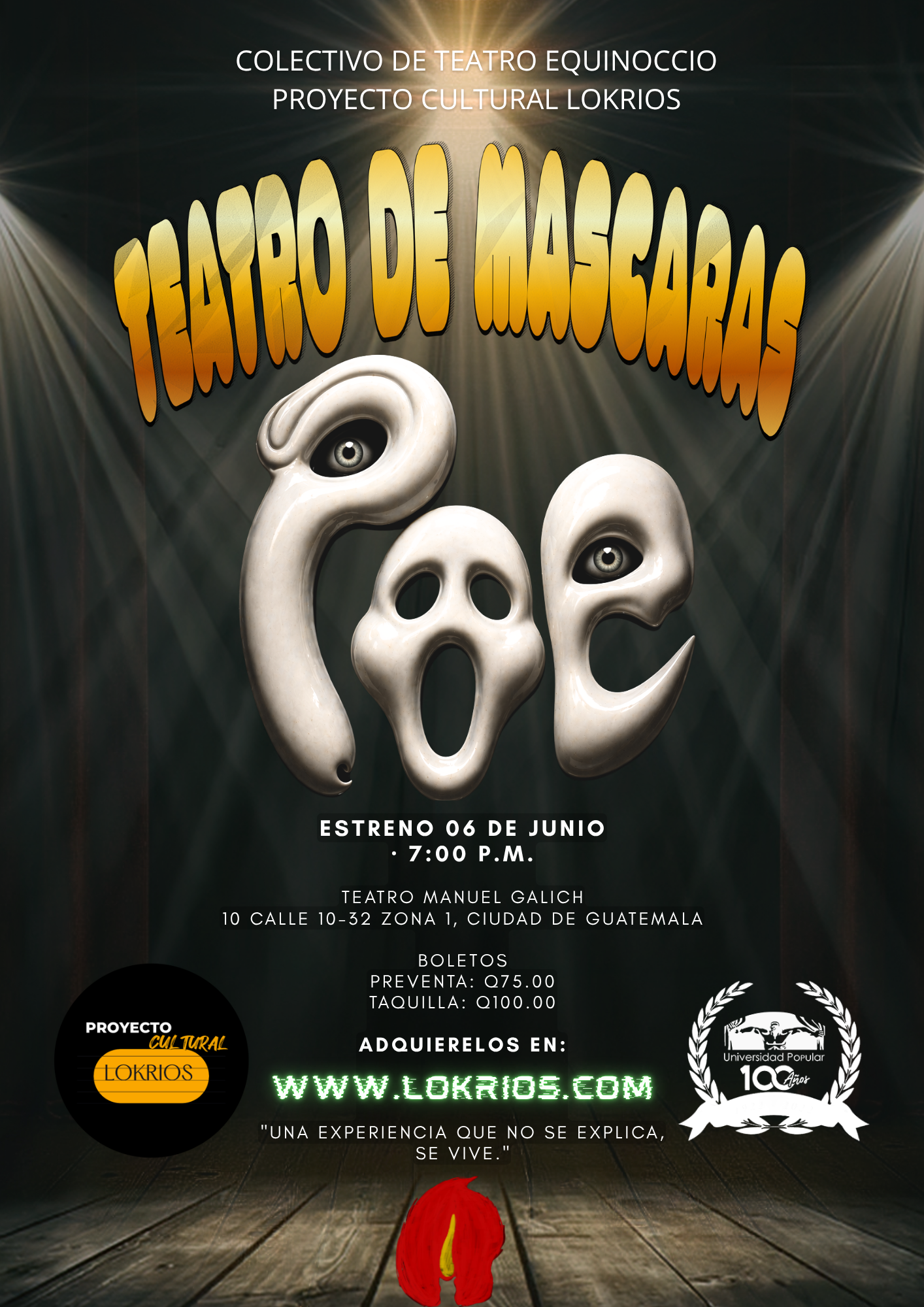Entradas — POE 🎭 Teatro de Máscaras | 6 de junio
