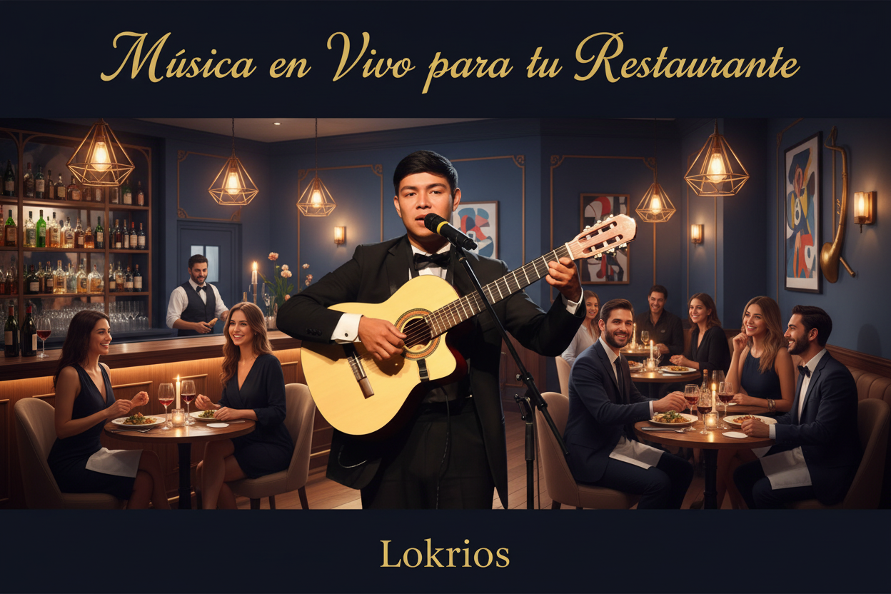 Lokrios en restaurante con ambiente