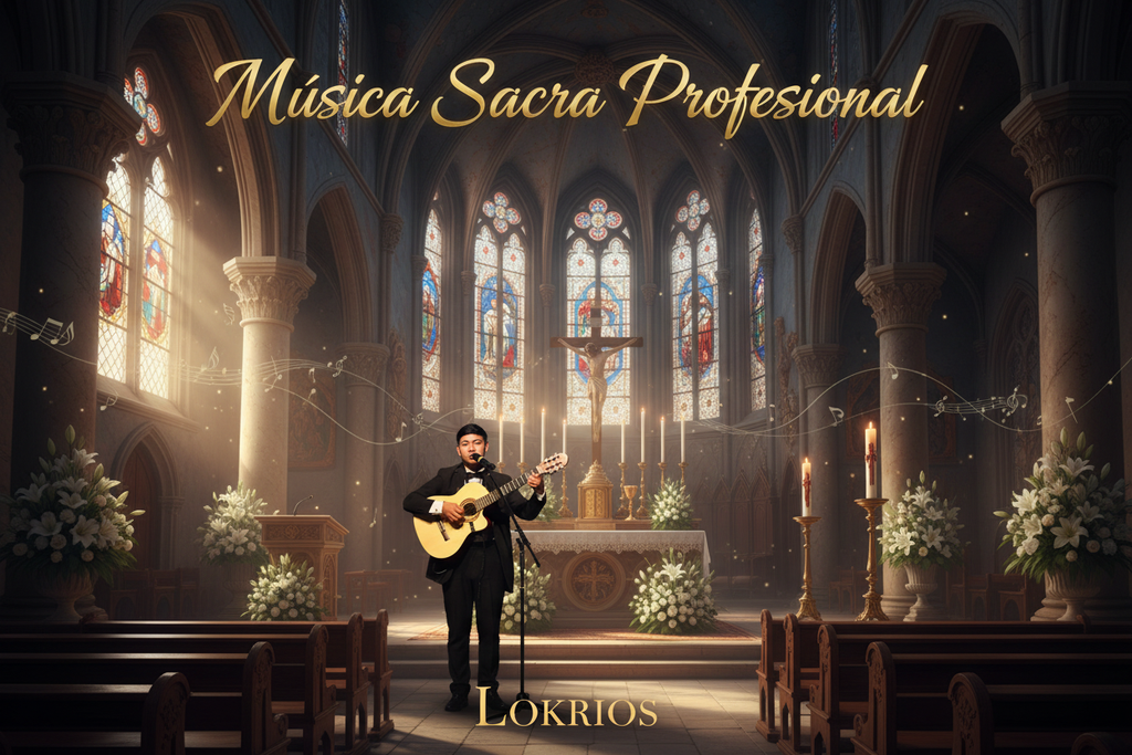 Lokrios música sacra con guitarrista