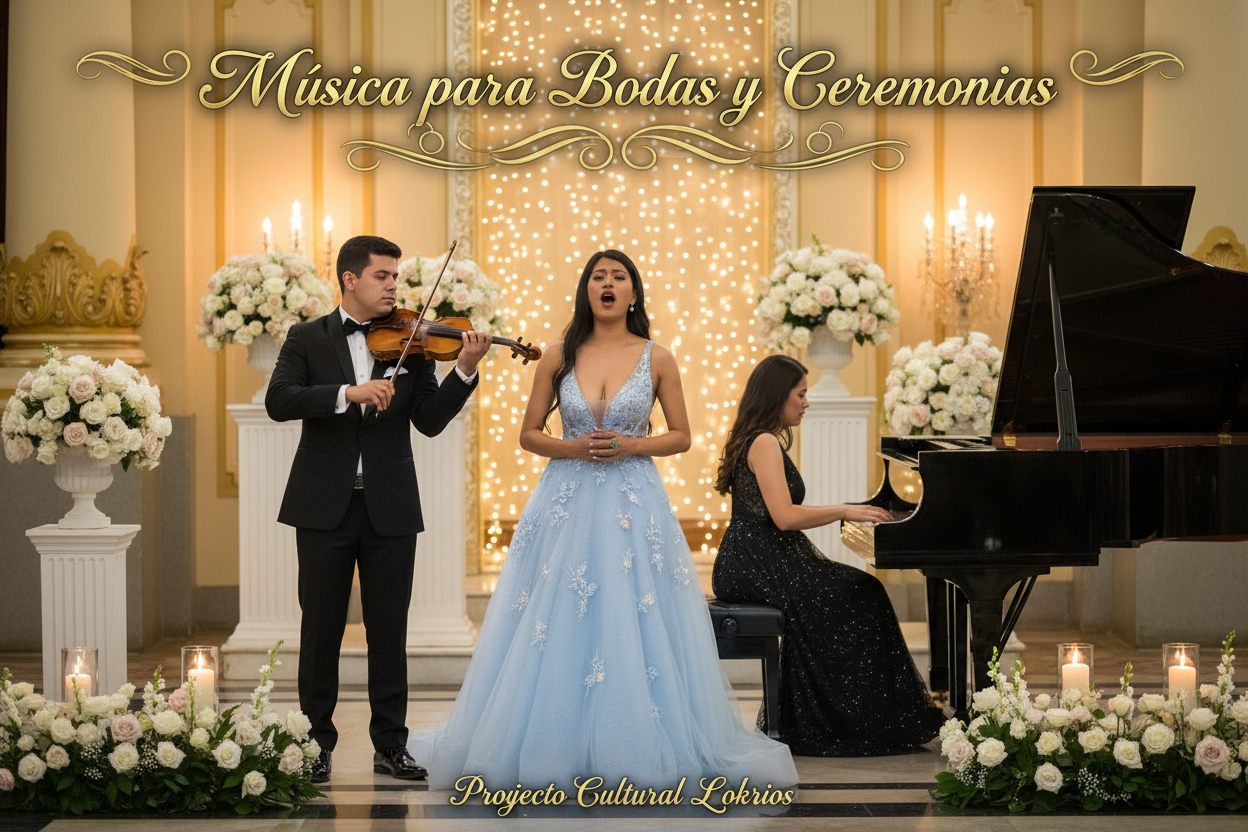 Trío para bodas - cantante, violinista y pianista